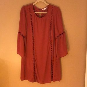 Reddish-Orange Dress